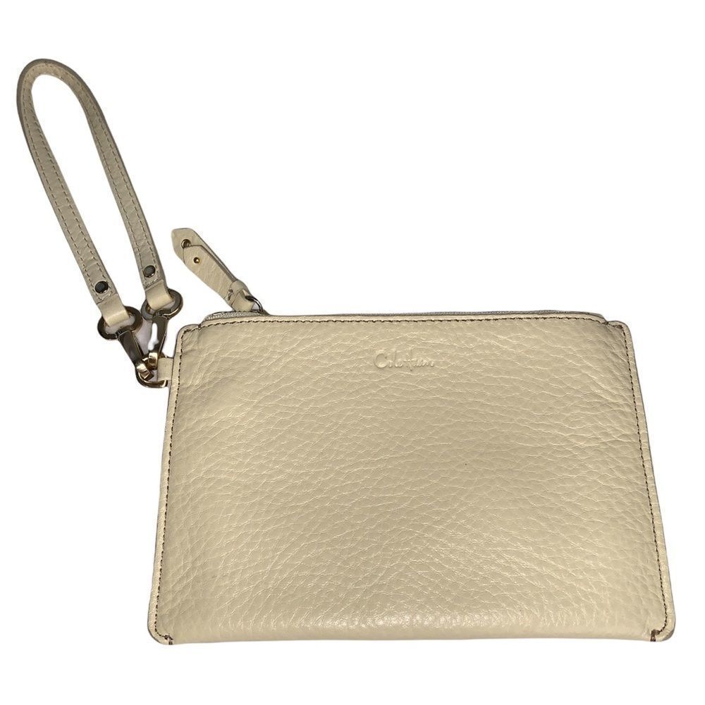 Cole Haan Light Yellow Leather Wristlet